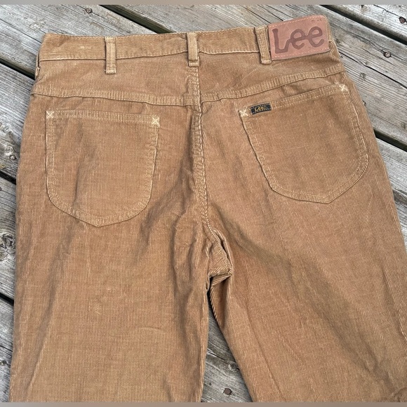 Vintage 80’s Lee Riders Men's Tan Corduroy Regular Fit Pants Jeans 34x32 EUC - Picture 7 of 8